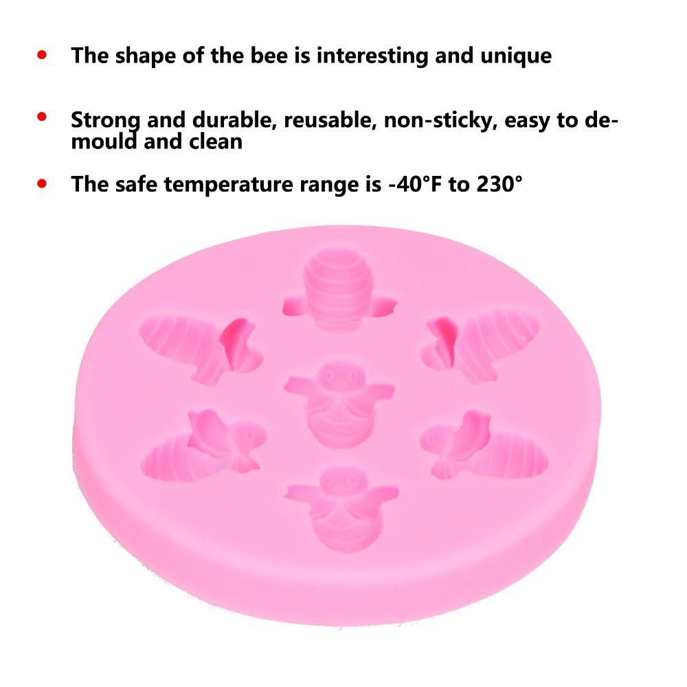 Food Grade Silicone Bee Shaped Cake Mold Bee Design Fondant Cake Mold Cake Decorating