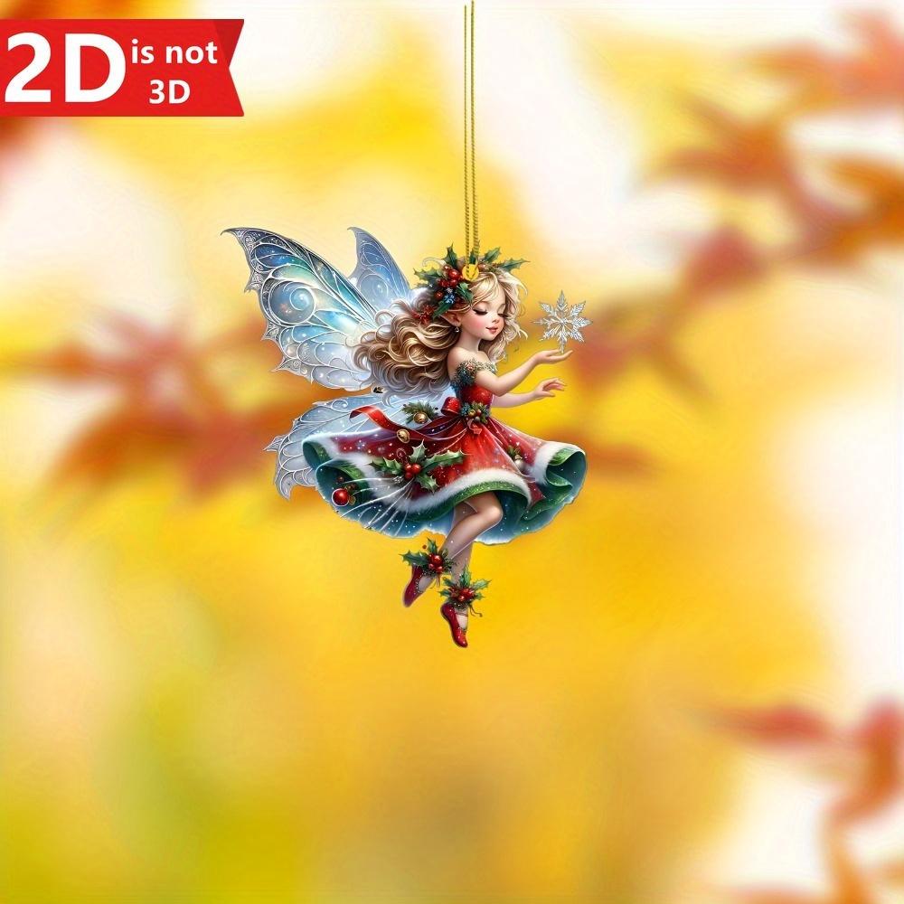 

2D Подвеска-фея для рождественских елок, автомобильных зеркал и рюкзаков. Идеально подходит для Хэллоуина и праздничных вечеринок. чистый