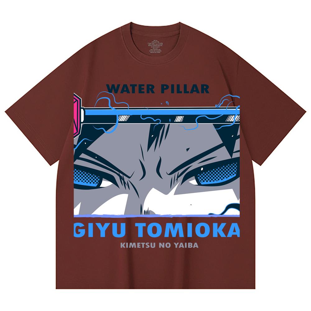 230 Gsm 100% Cotton Demon Slayer V10 Tomioka Print Unisex Heavy Cotton T Shirt