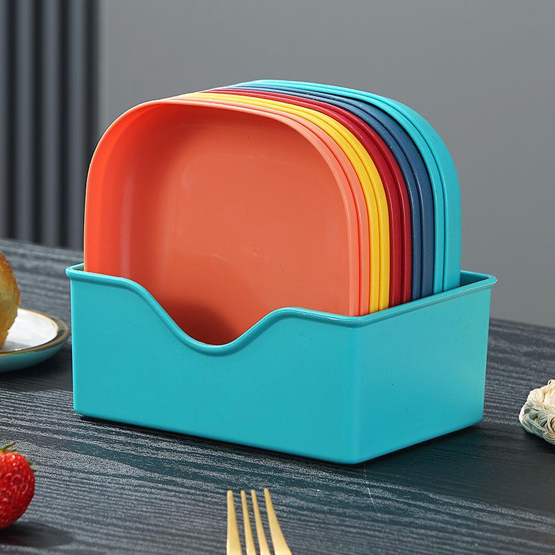 Spit Bone Plate Household Food Grade Fruit Plate Light Luxury High-End Dining Table Garbage Bone Plate Desktop Fruit Snack Fruit Plate