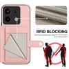 Für Xiaomi Poco X6 5G/Xiaomi Redmi Note 13 Pro 5G Hülle RFID-Blockierender Kartenhalter Ständer TPU + PU-Leder Handy-Rückseite