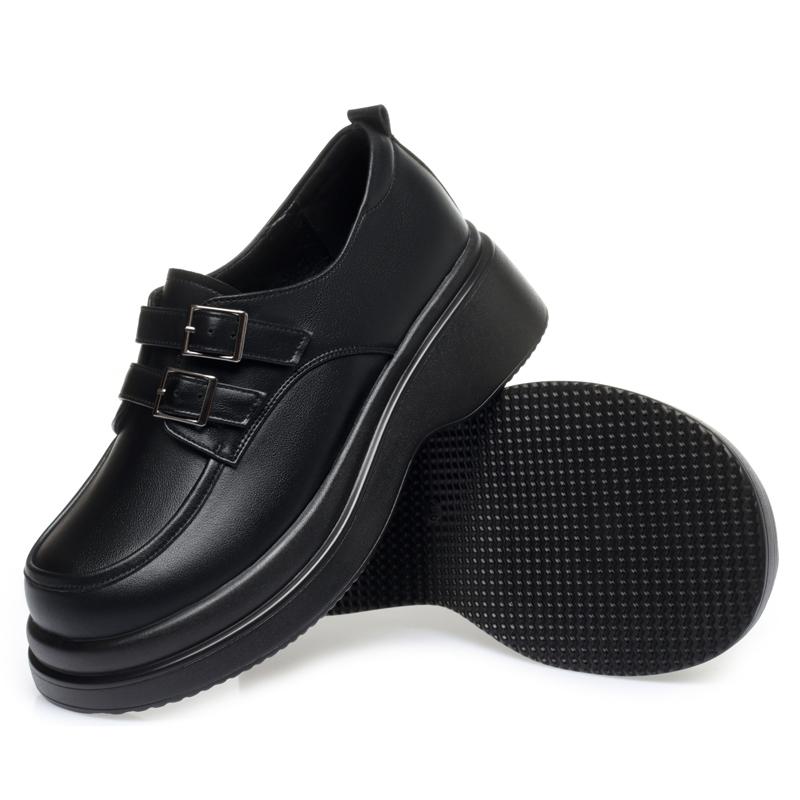 Fashion AIYUQI Loafer Shoes Woman 2025 New Genuine Leather Spring Shoes Girls Casual British Style Women Platform Shoes