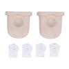 4pcs Duckbill Valves and 2pcs Silicone Diaphragms Replacement for Eufy Breast Pump White Duckbill Valve Kit