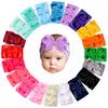 Baby Jacquard Cotton Headband Parent-Child Hair Accessory Fashionable Simple Solid Color 6.3x3.7 Inches Children's Bowknot