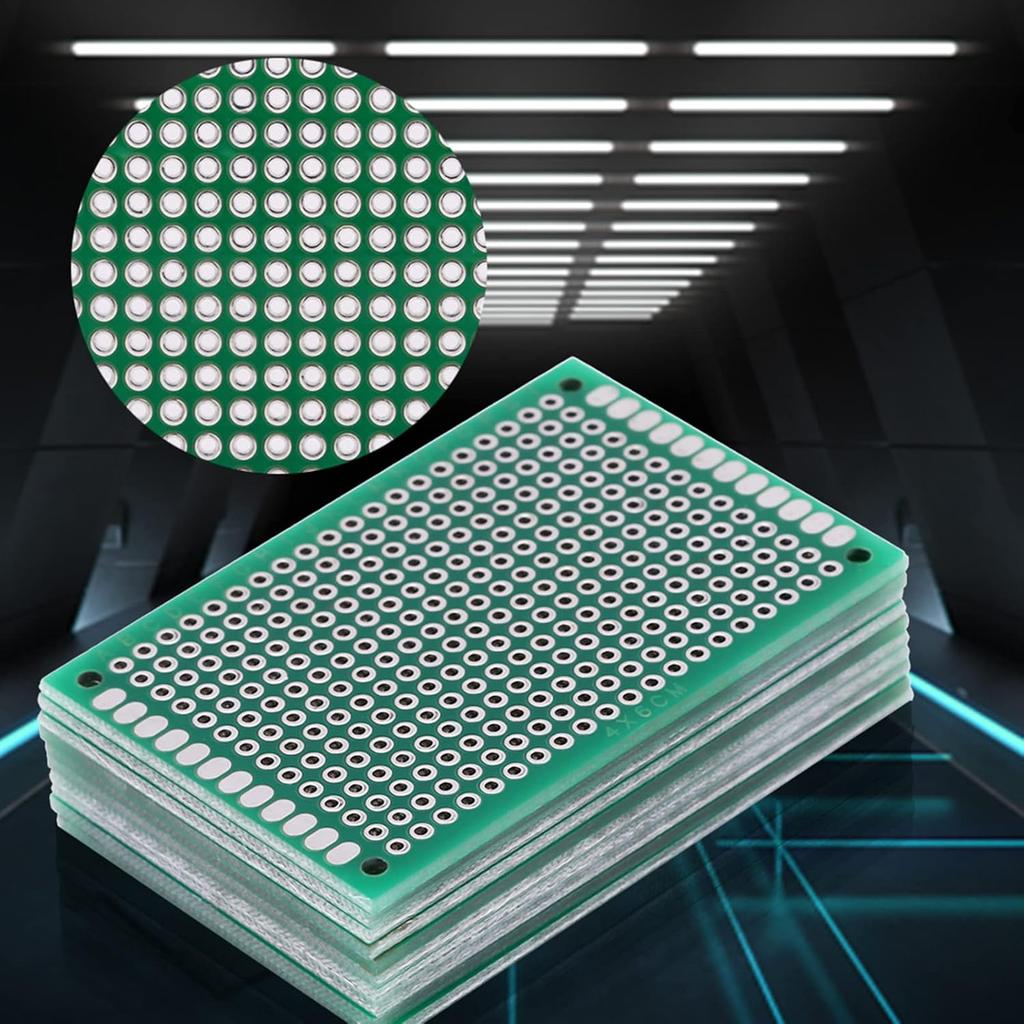 10 PCs 4 X 6cm Double Sides, PCB Board Prototyping DIY Soldering Universal Printed PCB Circuit Board Electronic Components