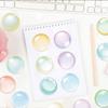 50 Transparent Cartoon Watercolor Bubble Sticker Pack Waterproof Transparent PET Hand Account Decorative Guitar Notebook
