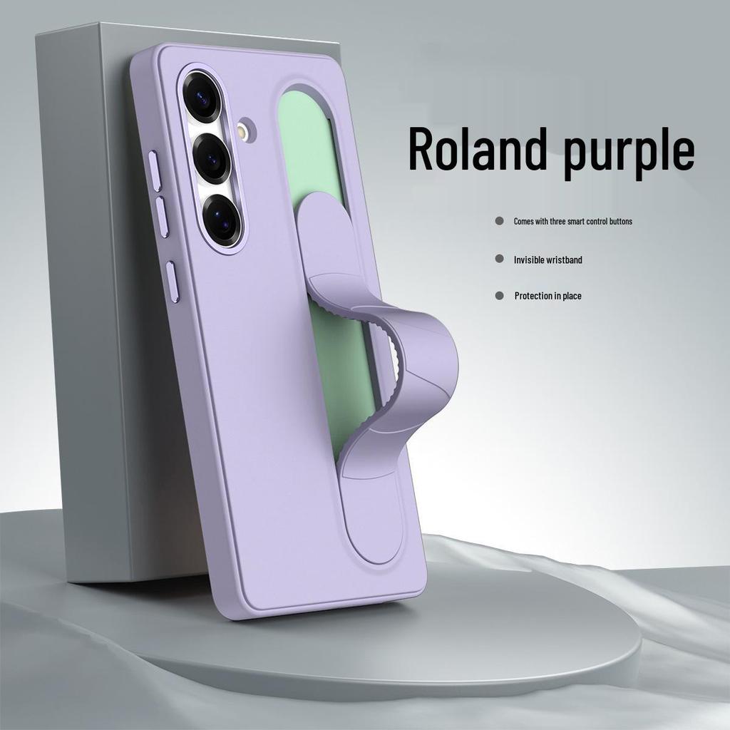 Samsung S25 Ultra Leather Case: Premium Stand & Full-Coverage Wristband for S23U, S24