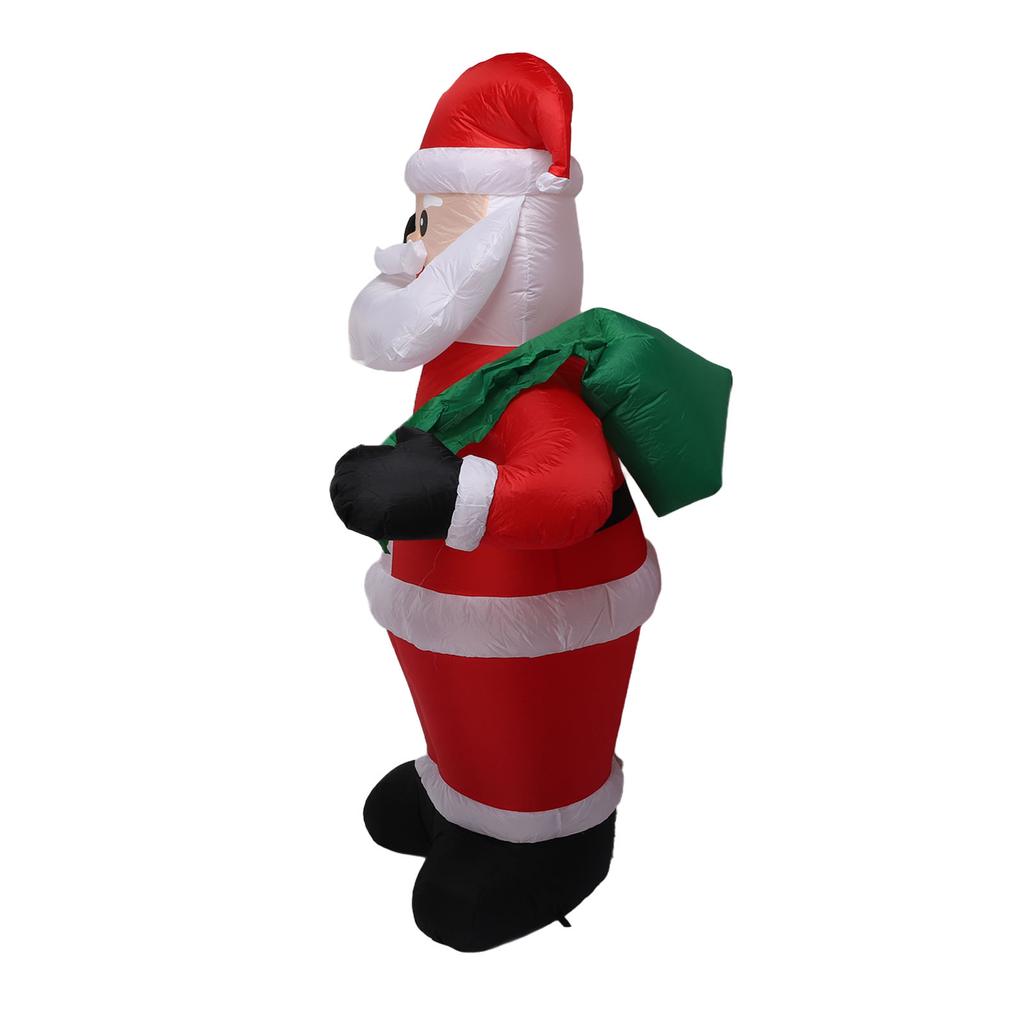 Aufblasbarer Weihnachtsmann beleuchtet 1,8 m Polyesterfaser Aufblasbarer Weihnachtsmann für Veranstaltungsort