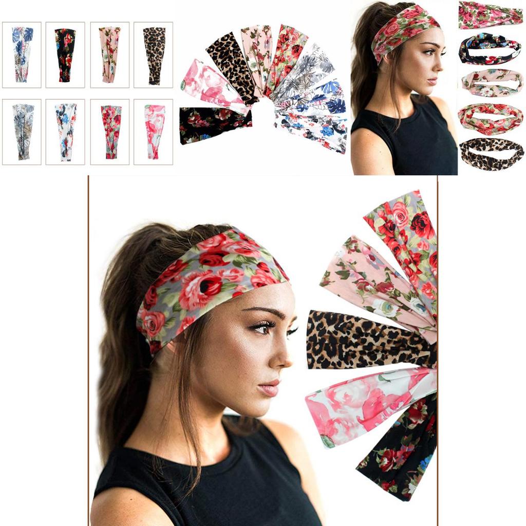 Comfortable Women's Wide Elastic Stretchy Headband For Fitness Running And Sports