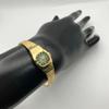 Used In good working condition Seiko ladies manual winding wristwatch gold green dial