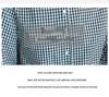 2025 Retro Checkered Lace Long Sleeve Shirt for Women - Spring/Autumn Round Neck Top