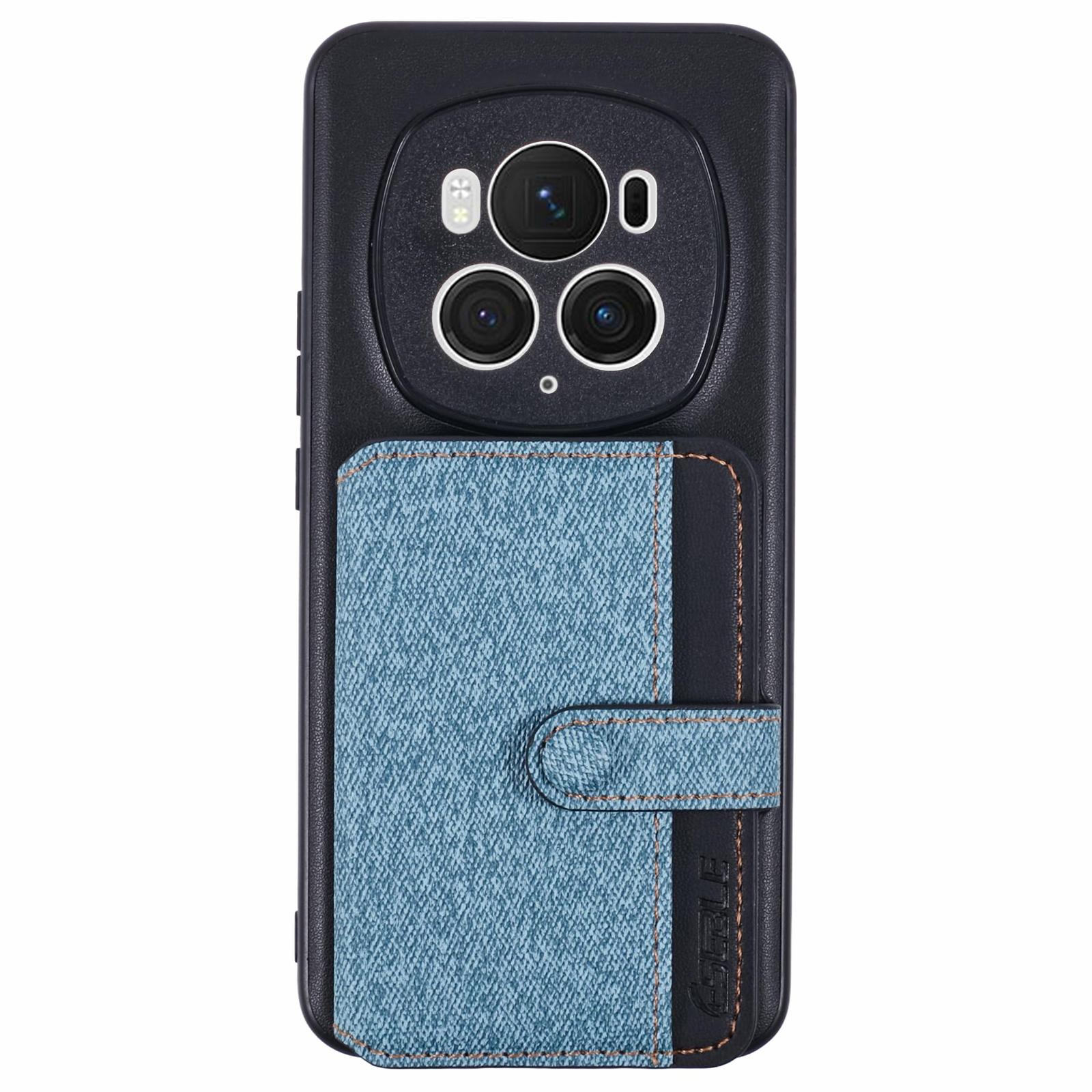 

For Honor Magic6 Pro 5G Phone Case Adhesive Card Bag Color Matching with Kickstand A
