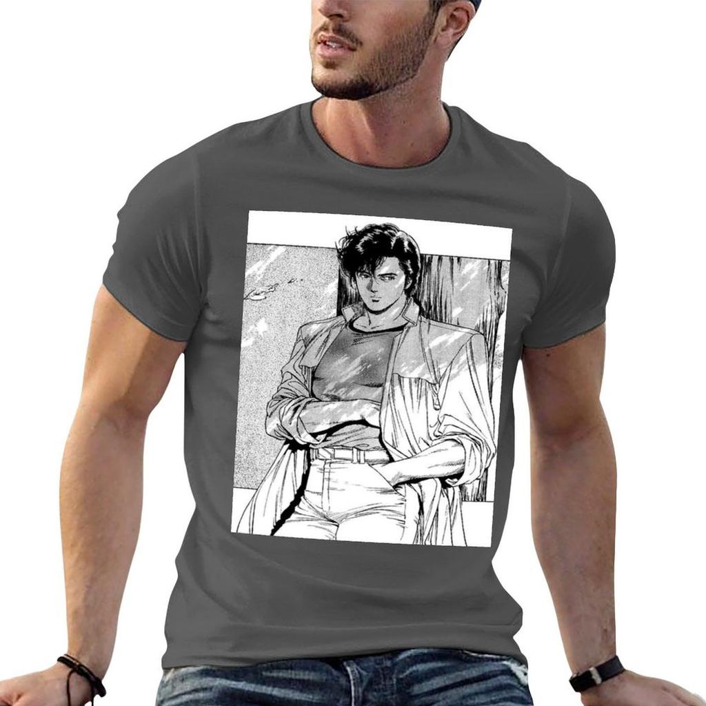 Camiseta City Hunter Ryo Saeba Camiseta De Algodo Pacote De Camisetas Para Homem Camisetas Grficas Camiseta Com Estampa Personalizada