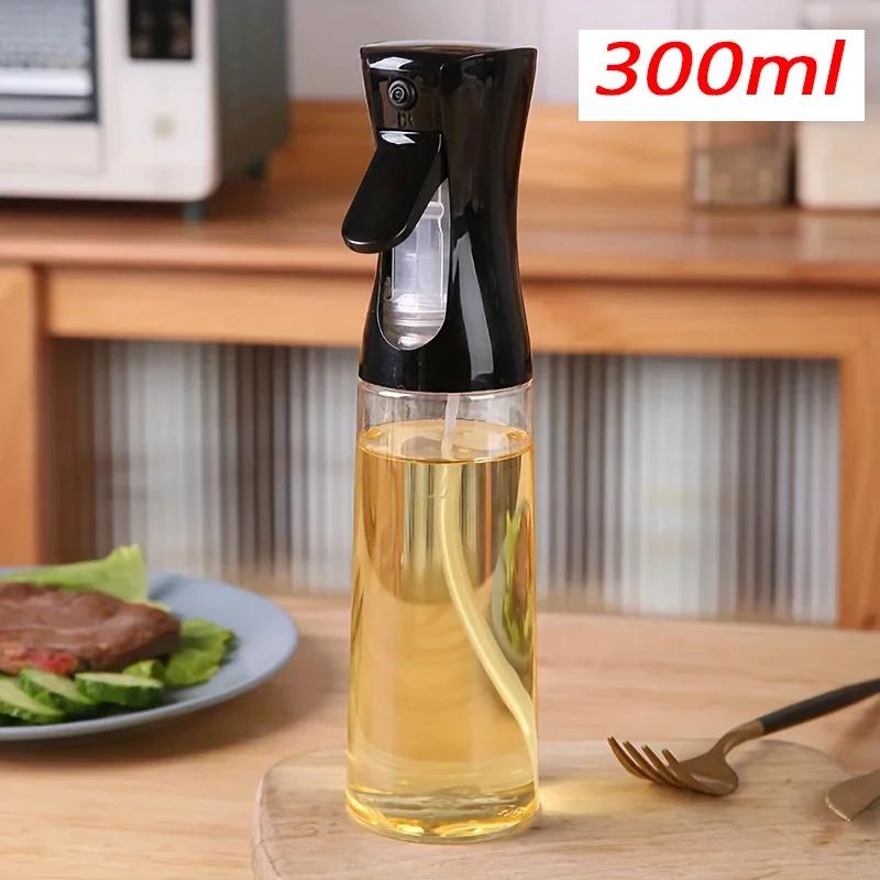 3pcs 200/300/500ml Oil Spray Bottle Kitchen Cooking Olive Oil Dispenser Camping BBQ Baking Vinegar Soy Sauce Sprayer Containers