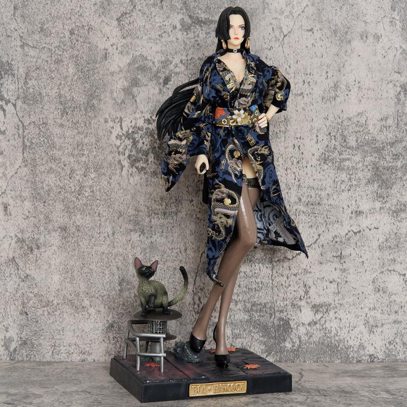 

46см One Piece Боа Хэнкок Кимоно ПВХ Фигурка Аниме Фигурка Статуэтка Модель Игрушки Украшение Коллекция Кукла Детские Подарки