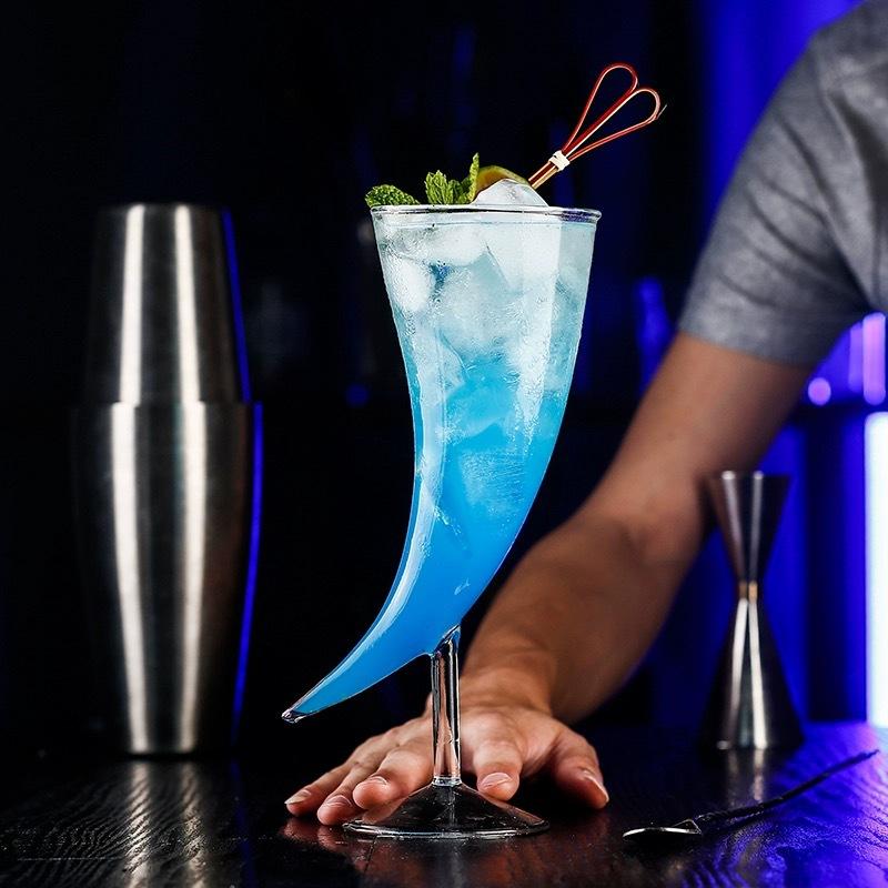 410ml Creative Moon Cocktail Glass, Goblet Cup, Drinking Glasses for Home, Bar, Kitchen, Restaurant, Drinkware Bar Tool
