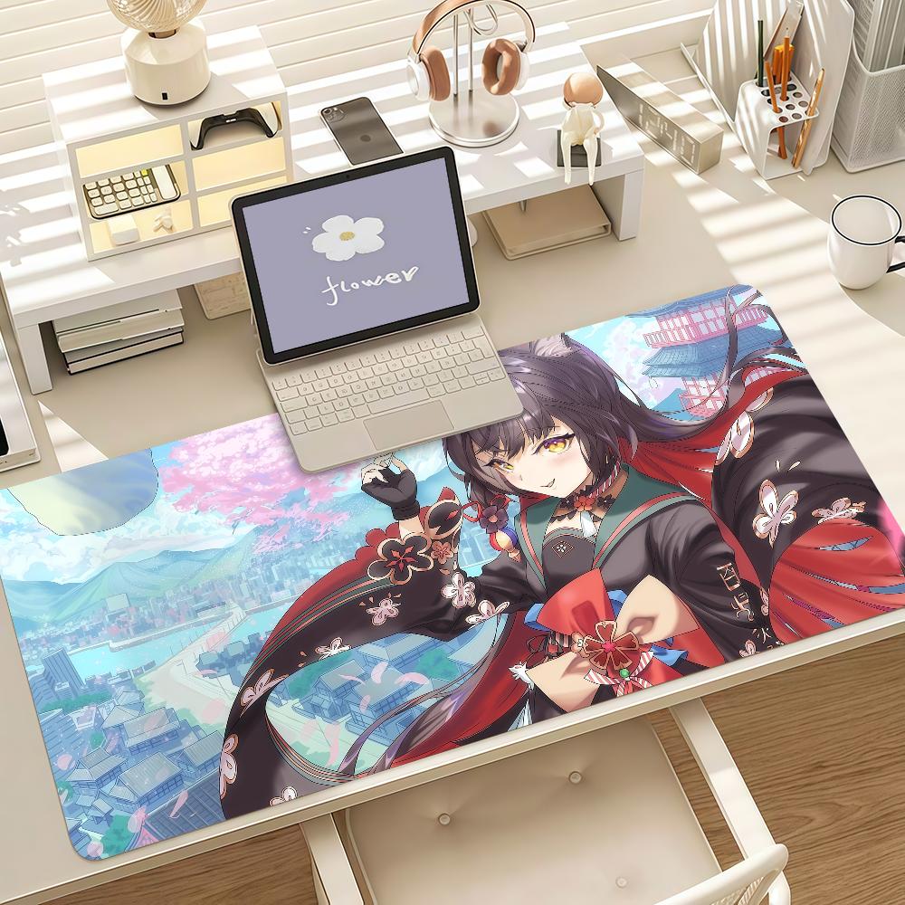 Blue Archive Kosaka Wakamo Anime Gaming Mouse Pad Antislip Rubber Base Large Laptop Desk Mat For Office Home