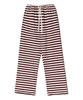 PEACE MAKER Soft Stripe Sweat Pants (Burgundy)