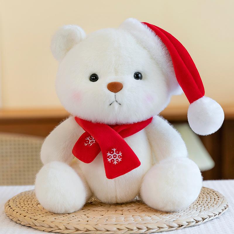 

Couple Sweater Christmas Joint Bear Plush Toy Shawl Scarf Bear Event Gift Valentine s Day Gift 30cm【0.335kg】