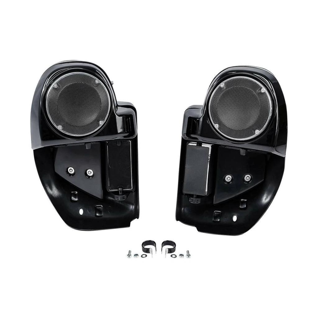 Motorcycle Lower Vented Fairing 6.5" Speaker Box Pod For Harley Touring Electra Glide FLHTK FLHX FLTRX 2014-2024