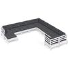 VidaXL Bois de Pin Salon de Jardin 11 pcs avec Coussins Mobilier de Patio Meubles d'Extérieur Mobilier de Jardin Meubles de 3097056