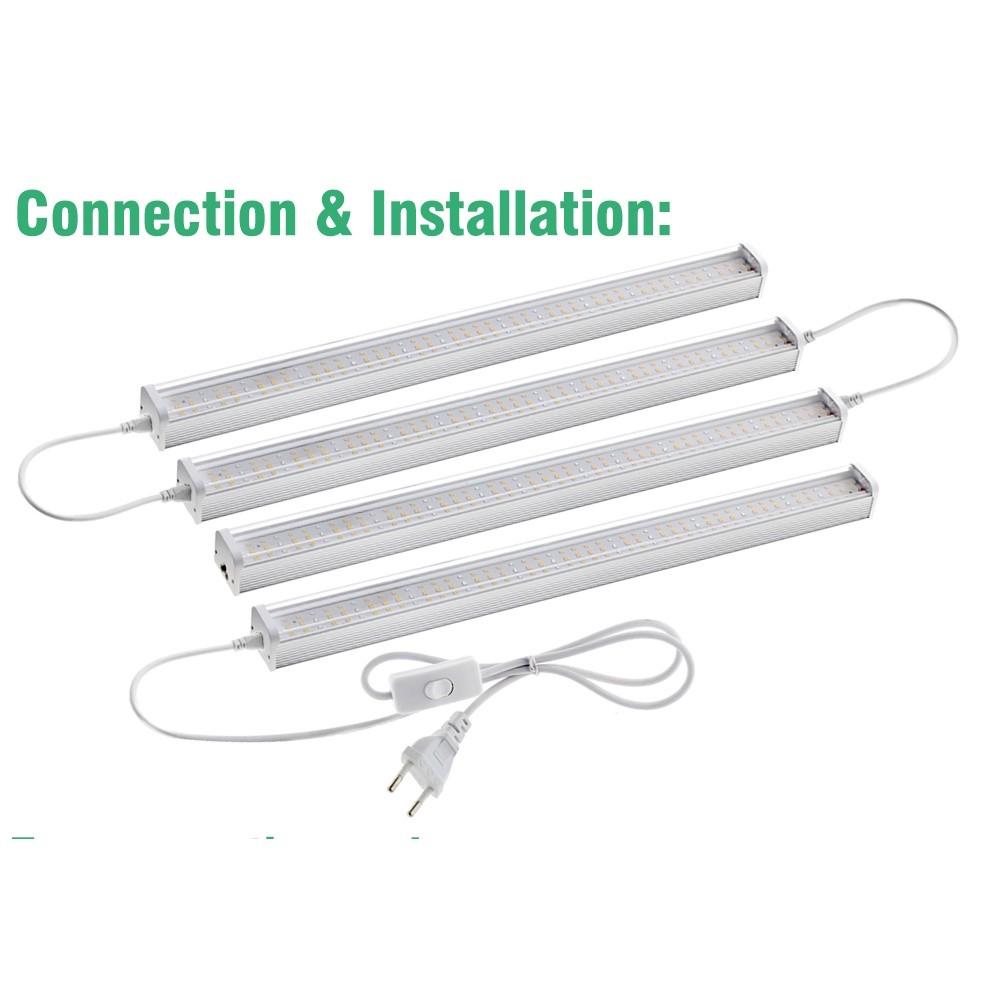 100-277V Tube Waterproof Indoor Plants Flower Seedling Growth Light LED Grow Light Household Full Spectrum Plant Light