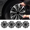 Set di 4 Copricerchi da 17 Pollici Eleganti Adatti a Clip-On in ABS Sostituzione per la Maggior Parte di Auto Camion SUV