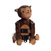 Perlen samt Affe Kinder 2-in-1 Anti-Verlust Rucksack & Leine mit kleinen Taschen
