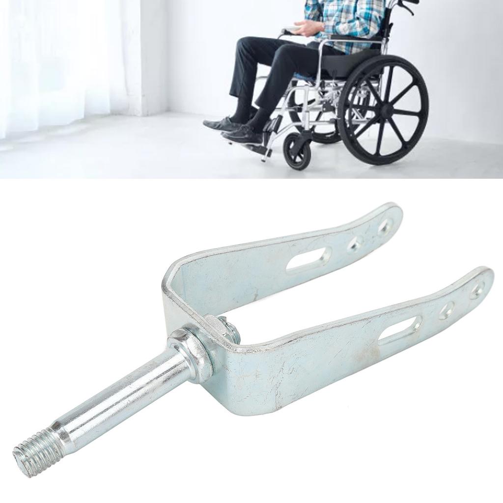 Wheelchair Front Wheel Fork Steel Bearing Wheel Front Fork for Wheelchair Replacement Parts