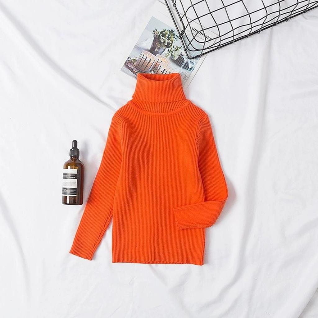 Kids Turtleneck Sweater Casual Fashion Undershirt For Daily Wear