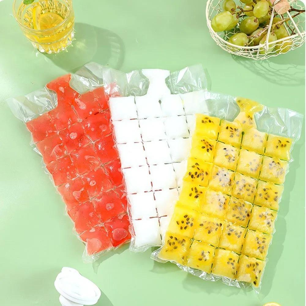 10PCS Edible Frozen Ice Cube Bags Portable Faster Freezing Ice Maker New Ice Mould DIY Drinking