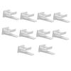AEE2-10Pcs Self Adhesive Baseball Cap Hooks ABS Hat Hook Wall Mount Hats Organizer Holders For Door Wall Closet Storage Hanger W