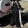 AL297 Women's Patchwork Sports Suit: Woven Loose Jacket & Two-piece Set for Spring and Autumn