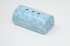 Horizontal Cylindrical Incense Burner, for Laying Incense Sticks, Made In Japan by Mino Ware, Light Blue, for Yoga, Meditation, Mindfulness, and