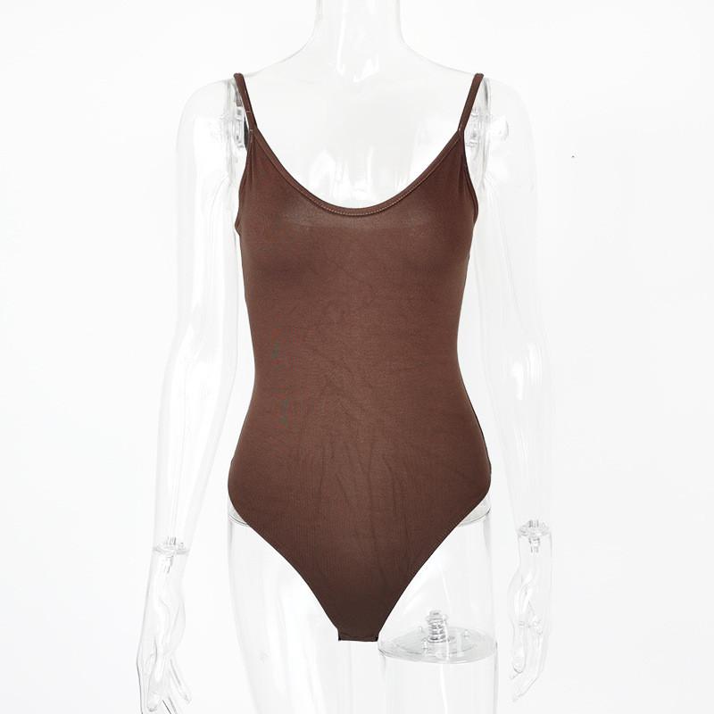 Sexy Tight Bodysuit For Women With Backless Vneck Design For Summer Streetwear Style