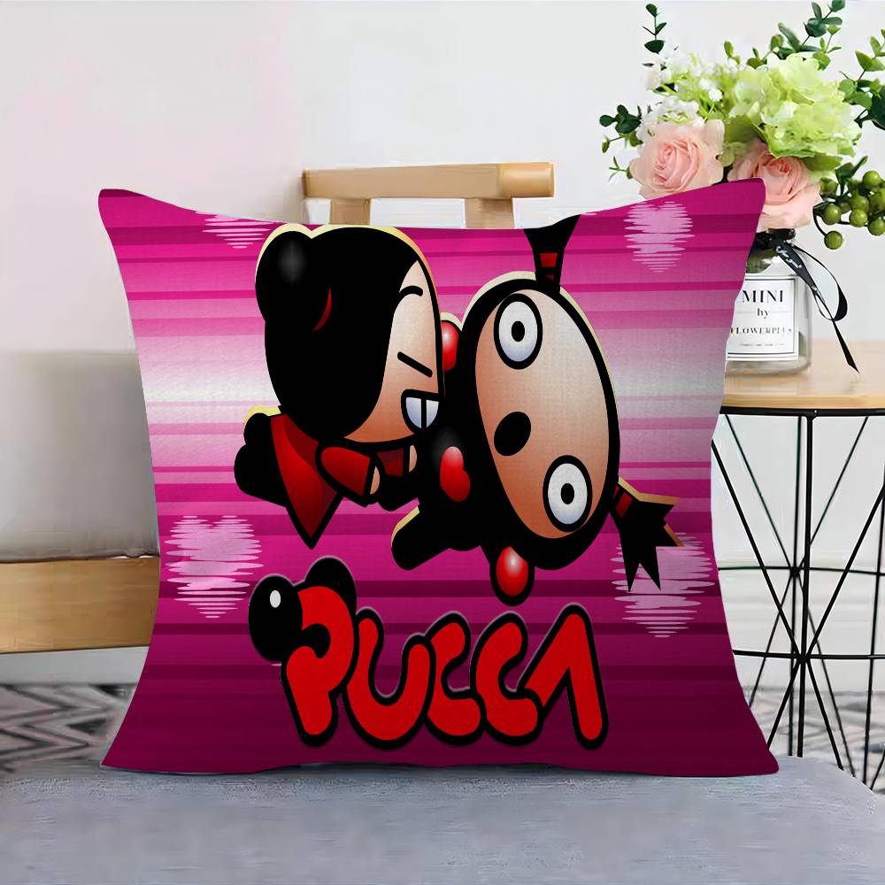 Mała poszewka na poduszkę P-Pucca z kreskówką Poszewka na poduszkę Tapicerka Sofa Poduszka dekoracyjna do domu Poszewka na poduszkę