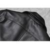 Chinese Size Long Jacket Men Genuine Leather Wind Coat Classic Black Plus Size Cowhide Jacket Casual Leather Cloth