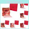 Charming 2022 Cny Chinese Korea Lunar New Year Postcard With Envelope And Sticker