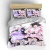 Japanese Anime Moe Double Bed Duvet Cover Bed European Bedding Sets Home Textiles Luxury Pillow Cases Bedroom Bedding Sets