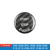 Carbon Fiber Engine Start Ignition Button Cover Sticker for BMW E70 E71 F25 F26 F01 F20 F21 F30 F10 Interior Trim