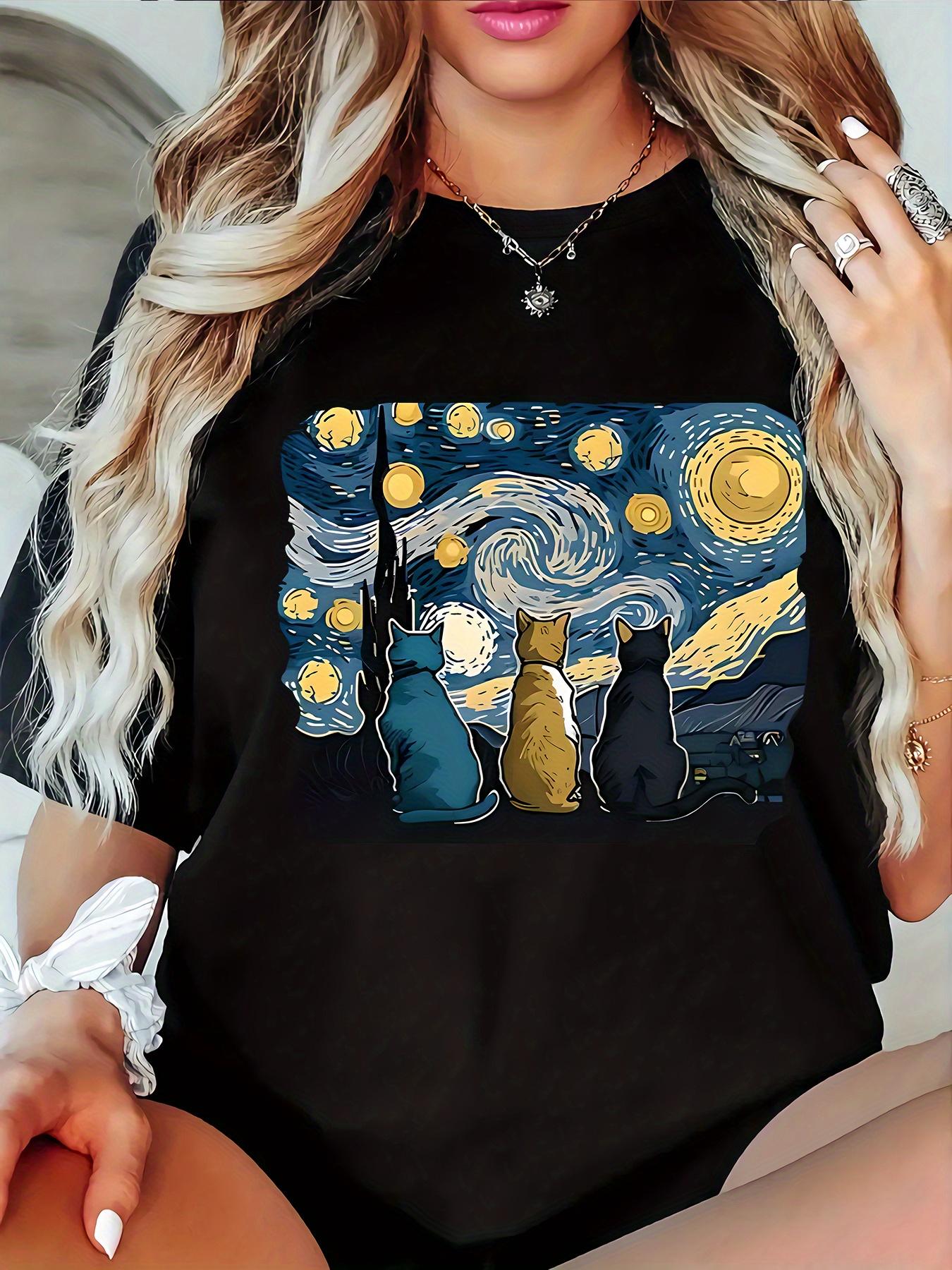 

Women s Casual T-Shirt, Round Neck, Short Sleeved, Slightly Elastic Fabric, Regular Style, Comfortable Top for All Seasons Women Clothes 4XL чорний
