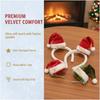Christmas Santa Hat Hair Clips Mini Red Green Xmas Hairpins Festive Holiday Hair Accessories For Girls Christmas Party