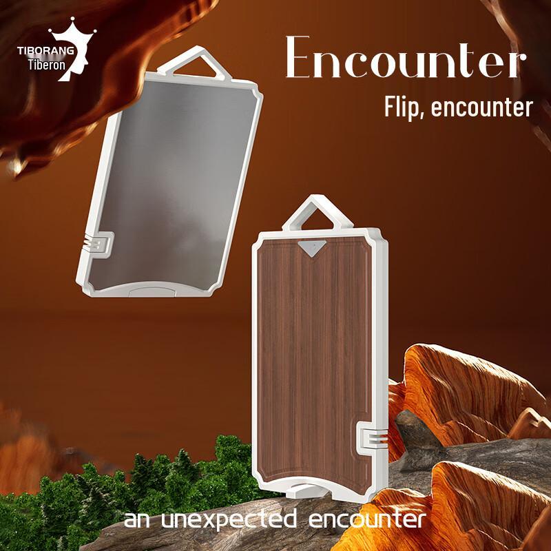 

TIBORANG Clever Chef Series Reversible Ebony & Stainless Steel Cutting Board