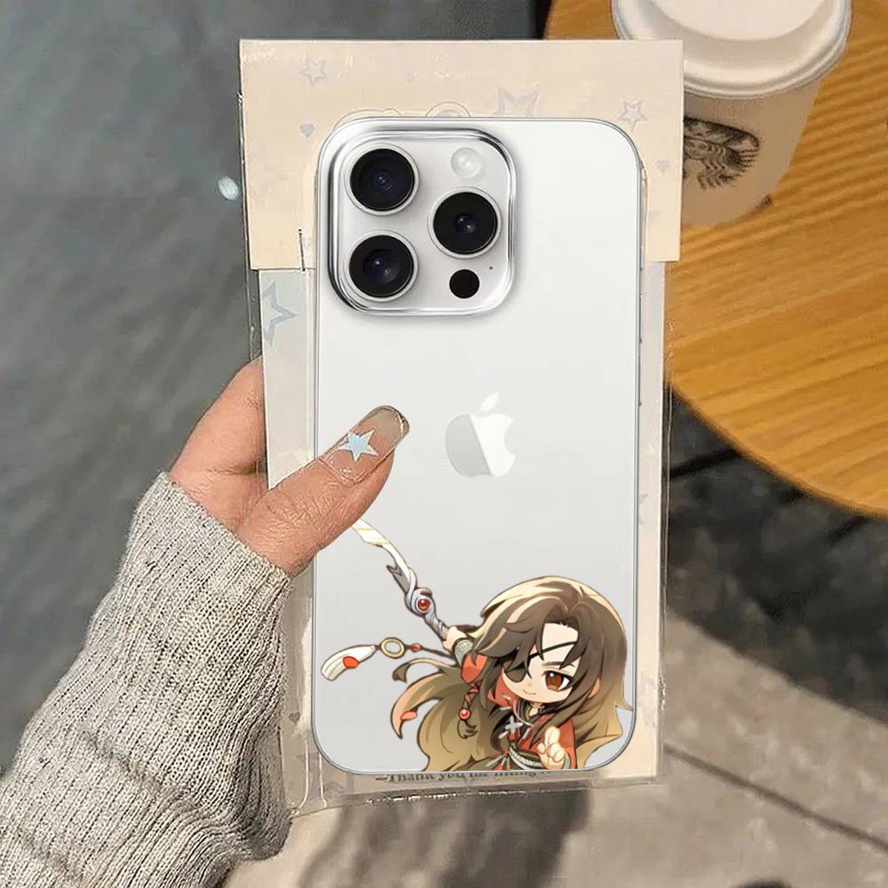 H-Heavens Officials Blessings Phone Case For IPhone 17/16/15/11/13/14 Pro Max Plus/X/Xr/Xs Max/12mini Air Transparent Clear