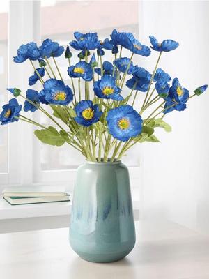 Künstliche Mohnblumen, Seidenblumen, künstliche Mohnblumen, künstlich, für Heimdekoration, für Hochzeitsfeiern, Tischdekoration, 10 Stück