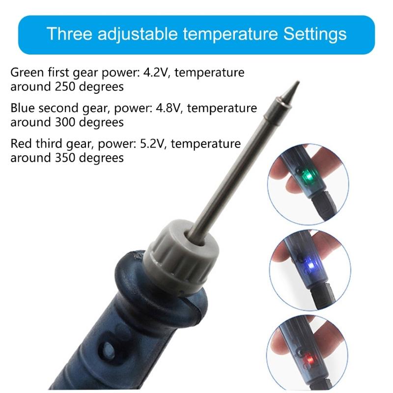 Soldering Iron 8W Quick Heat Up Adjustable Temperature Soldering Thermostatic Soldering Repair