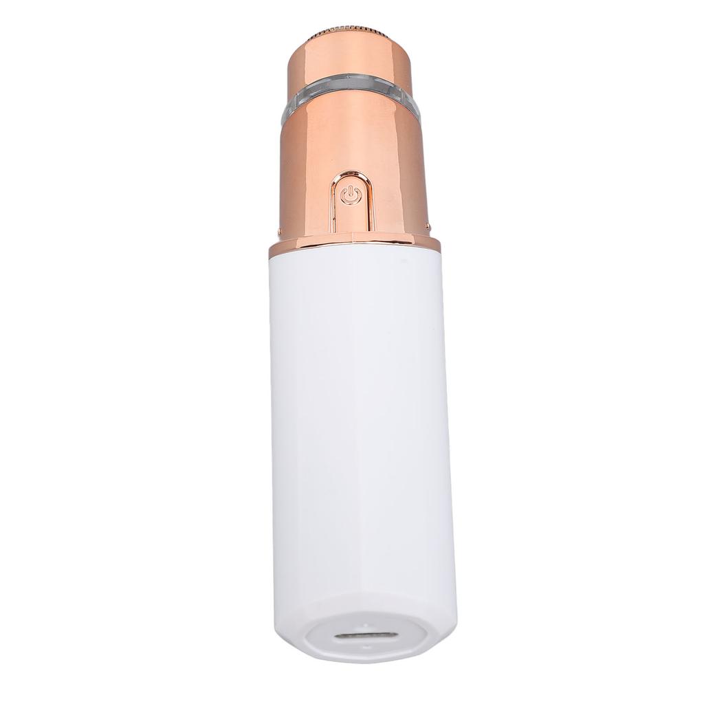 Facial Hair Remover Compact Travel Portable Electric Facial Epilator with LED Light for Men Women