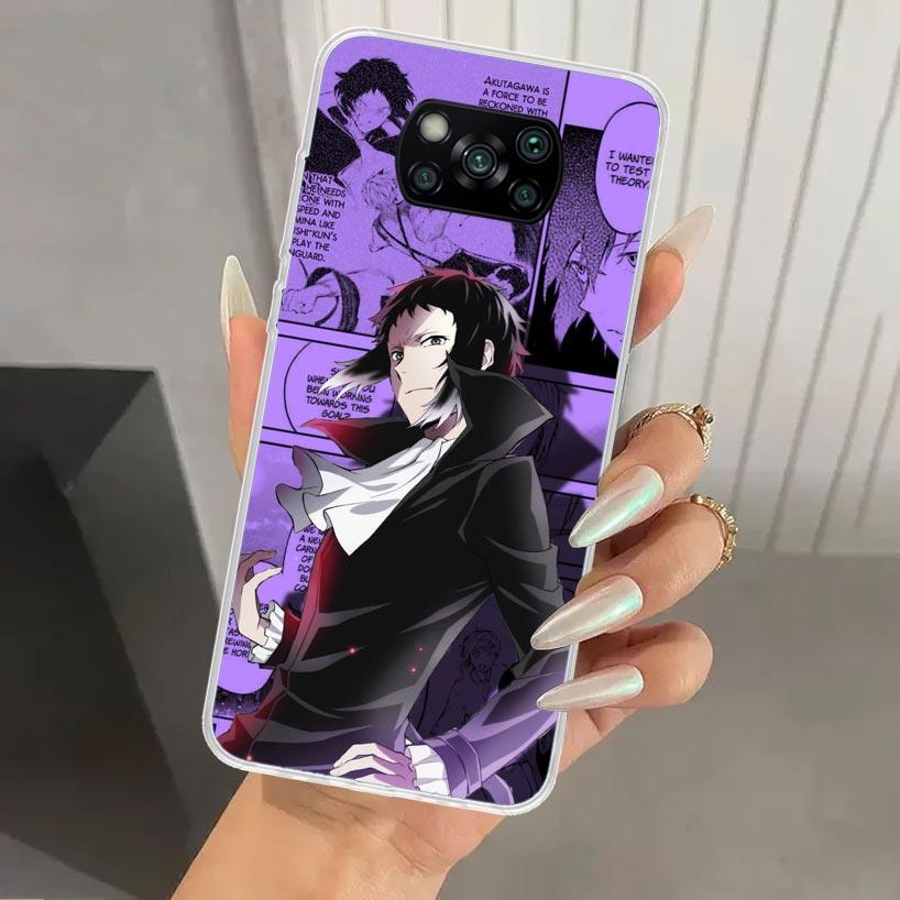 Bungo Stray Dogs Manga Phone Case for Xiaomi Poco X5 X6 X7 Pro F7 Ultra M7 Redmi 15 15C 13 13C 12 12C 10 10A 10C 9 9A 9C 9T Shel
