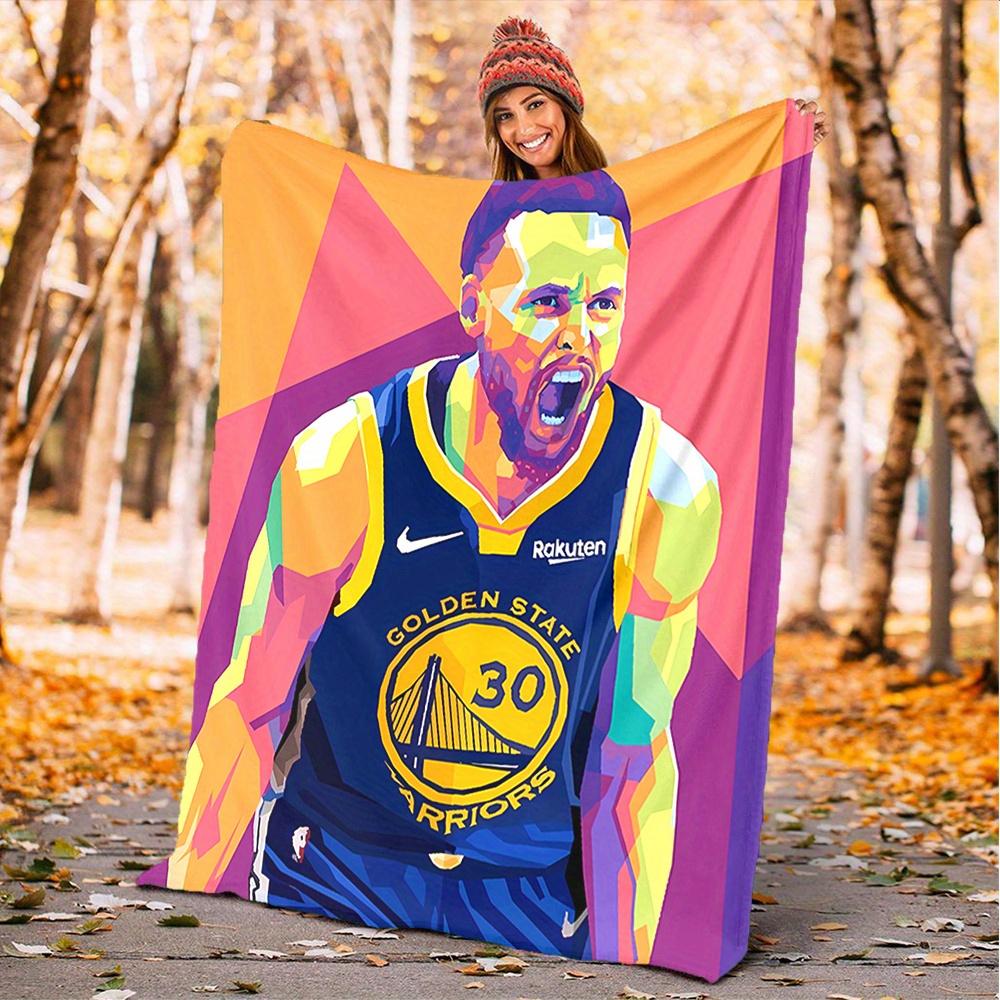 

1pc Basketball, Player, Action Digital Printed Flannel Blanket, Super Soft Plush Fleece Bed Cover, Multipurpose Four Season Blanket for Sofa 150x180cm