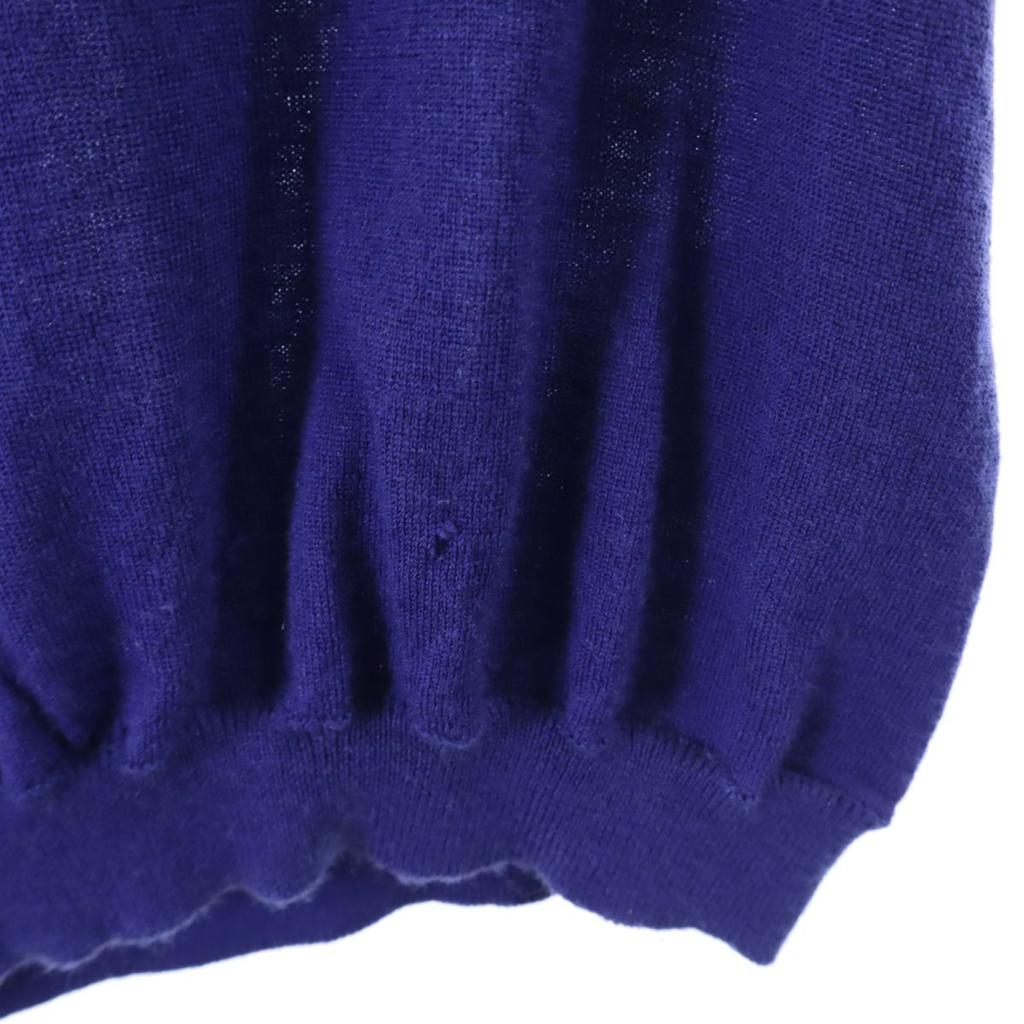LOEWE Short sleeve wool sweater M blue knit Women Used